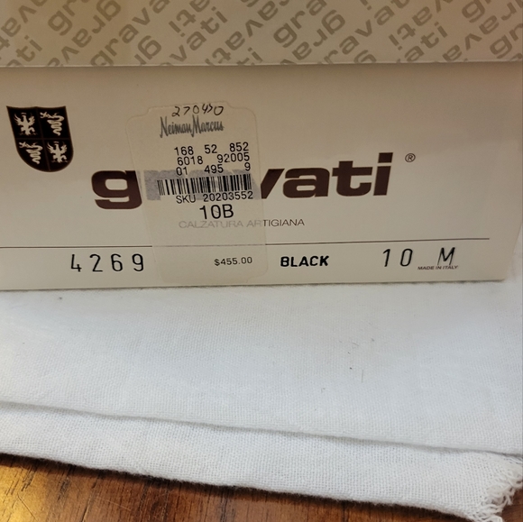 Gravati Black Suede Oxford w/ Black Patent Leather Cap Toe Size 10 - Picture 13 of 13